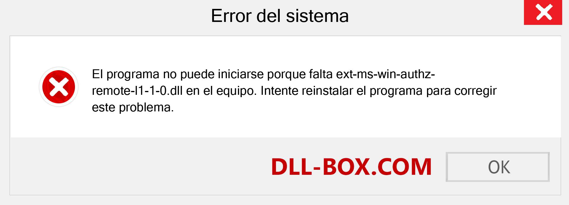 ¿Falta el archivo ext-ms-win-authz-remote-l1-1-0.dll ?. Descargar para Windows 7, 8, 10 - Corregir ext-ms-win-authz-remote-l1-1-0 dll Missing Error en Windows, fotos, imágenes